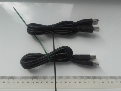 Kabel USB AB, drukarka, scaner, itp., 180cm, 1,8m, czarny, używany