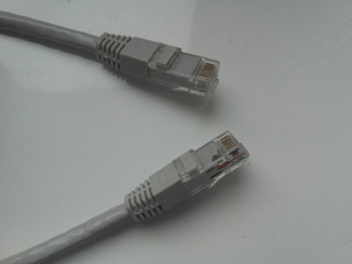 Kabel LAN RJ45, 50cm, szary, patch cord 6A UTP, 24AWG, używany