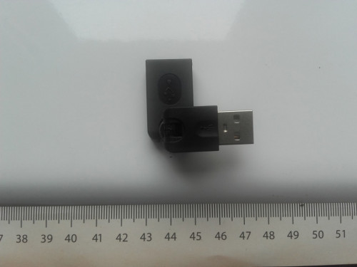 USB 2.0 męski na USB żeńskie, 360 stopni obrót o dowolny kąt, NOWY
