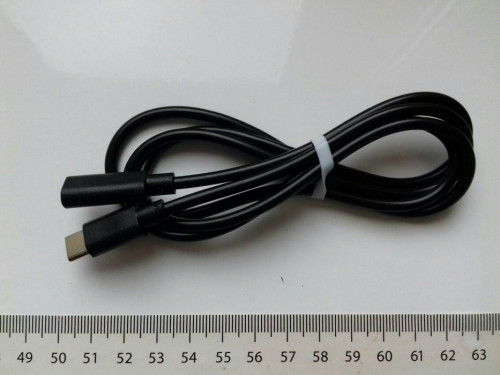 Przedłużacz kabla USB-C, 100cm, 1m, NOWY, czarny, PL014295109