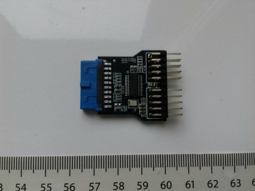 Adapter przejściówka rozdzielacz z USB 3.0 na 2xUSB 2.0 na płycie głów