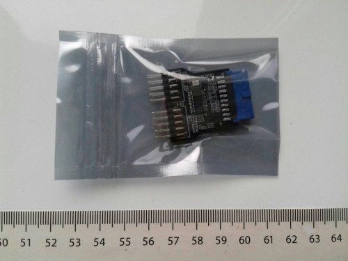 Adapter przejściówka rozdzielacz z USB 3.0 na 2xUSB 2.0 na płycie głów