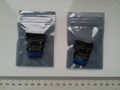 Adapter przejściówka rozdzielacz z USB 3.0 na 2xUSB 2.0 na płycie głów