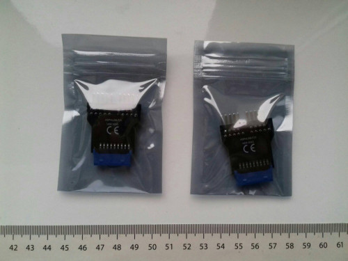Adapter przejściówka rozdzielacz z USB 3.0 na 2xUSB 2.0 na płycie głów