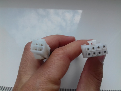 ATX EPS CPU z 4Pin męski na 8Pin żeński, EPS Adapter kabla zasilająceg