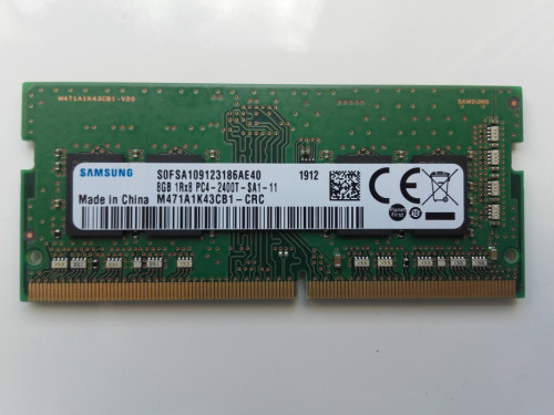 Samsung DDR4 8GB, PC4 2400T, RAM laptopowy, CN M471A1K43CB1-CRC 1912