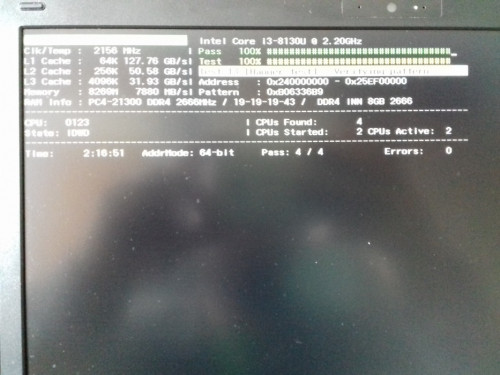 Sh. DDR4 8GB, PC4 2666, RAM laptopowy, SO-DIMM Intel, Micron, przetest