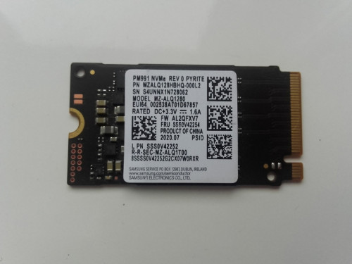 Dysk SSD NVME PCI-E 128GB M.2 2280 Samsung dla Lenovo PM991, sprawny,