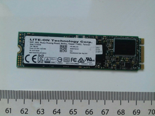 Nie można utworzyć partycji Dysk SSD LITE-ON, 256GB, M.2 SATA, CV3-8D2