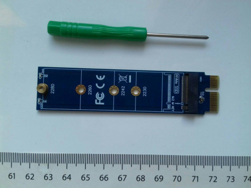 Adapter dysku M.2 PCI-E NVME do złącza PCI-E x1 na płycie głównej M-ke