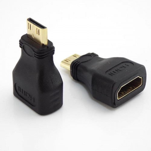 MiniHDMI Adapter do HDMI, Mini HDMI wtyk męski do HDMI żeński