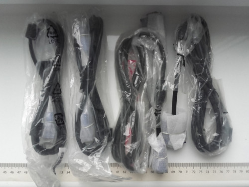 Kabel VGA, D-SUB, 1,7m - 180cm, SVGA, nowy sprawny, kolor czarny do mo
