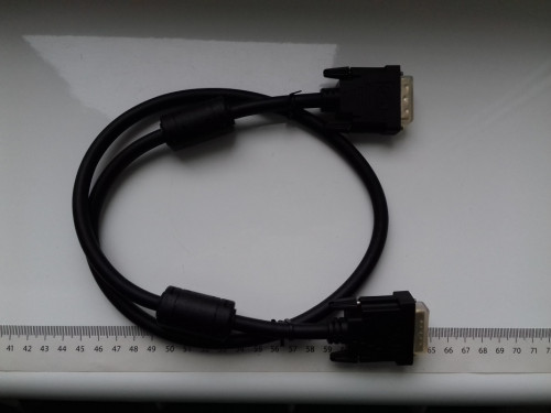 Kabel AmazonBasic DVI-D Dual Link, 24+1, 90cm, 0,9m, kolor czarny, Now