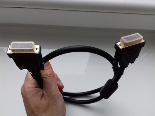 Kabel AmazonBasic DVI-D Dual Link, 24+1, 90cm, 0,9m, kolor czarny, Now