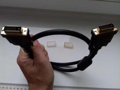 Kabel AmazonBasic DVI-D Dual Link, 24+1, 90cm, 0,9m, kolor czarny, Now