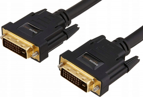 Kabel AmazonBasic DVI-D Dual Link, 24+1, 90cm, 0,9m, kolor czarny, Now