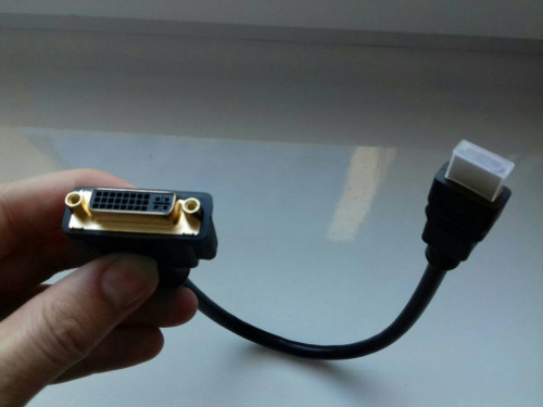 DVI do HDMI 24+5 Adapter-kabel, HDMI - DVI-D Dual-Link, Converter 2560