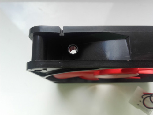 Wentylator PC FAN, 140mm, 12V 0,16A, złącze Molex NOWY, czerwony, 14cm
