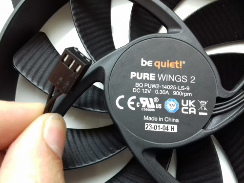 Wentylator 140mm, bequiet Pure Wings 2 BQ PUW2-14025-LS-9 DV 12V 0.20A