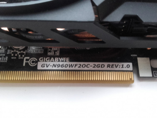 Gigabyte GeForce GTX960 2GB GDDR5, DVI, HDMI, 3xDisplayPort, sprawna,