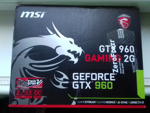 MSI GeForce GTX 960 Gaming 2GB GDDR5, DVI, HDMI, DisplayPort, sprawna,