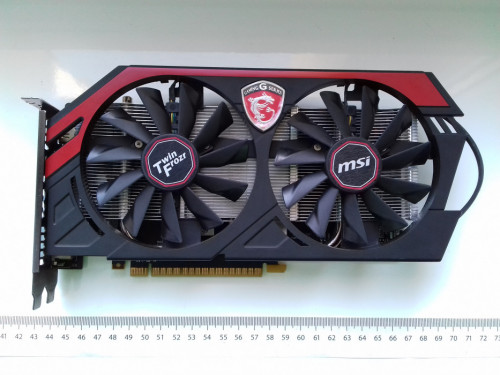 MSI GeForce GTX750Ti Gaming 2GB GDDR5, DVI, HDMI, VGA, niedziałająca,