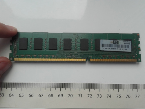 Micron DDR3, 2GB, 1333MHz, PC3 10600 DIMM, HP, Używana Sprawna