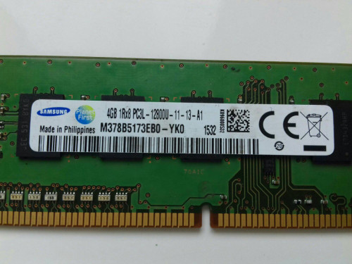 Samsung DDR3, 4GB, PC3L, 1600MHz, 12800U, CL11, 1,35V, PH M378B5173EB0