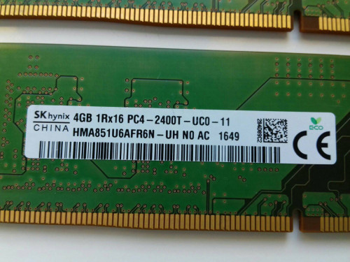 SK hynix dla lenovo DDR4 16GB=4x4GB, 2400MHz, (HMA851U6AFR6N-UH N0 AC