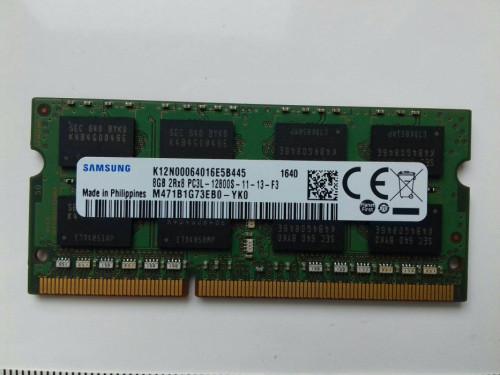 Samsung DDR3 8GB, PC3L-12800S, SODIMM, 1,35V, 1600MHz, laptopowy, CL11