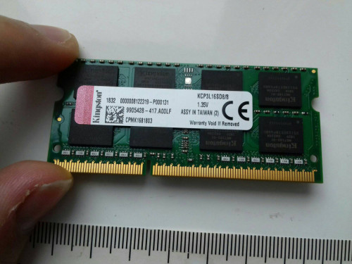 Kingston DDR3 8GB, PC3L-12800, SODIMM, 1,35V, 1600MHz, laptopowy, KCP3