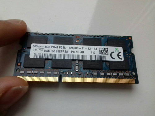 SK hynix DDR3 4GB, PC3L-12800S, SODIMM, 1,35V, 1600MHz, laptopowy, HMT