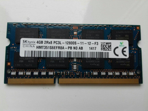 SK hynix DDR3 4GB, PC3L-12800S, SODIMM, 1,35V, 1600MHz, laptopowy, HMT