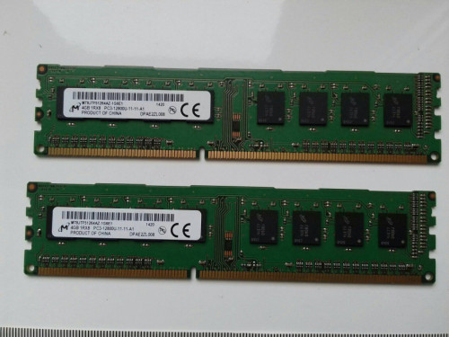 Micron DDR3 4GB PC3 12800U, 1600Mhz, CL11, MT8JTF51264AZ-1G6E1 420, RD