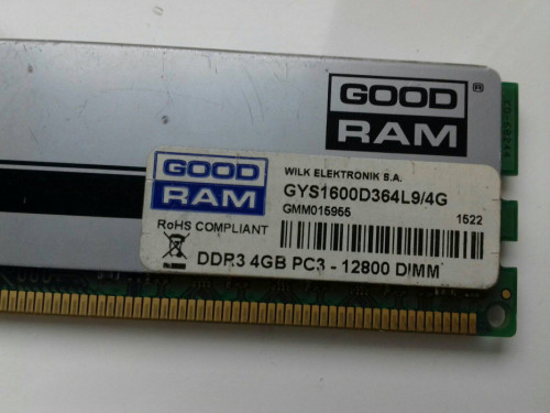 GOODRAM Play DDR3 4GB 1600Mhz, PC3-12800, CL9, Wilk Elektronik, GYS160