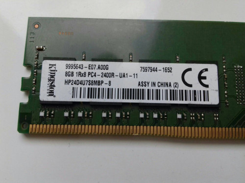 Kingston HP DDR4 8GB, 2400MHz, PC4-19200, używana sprawna przetestowan