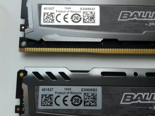 16GB Micron BALLISTIX DDR4 2x8GB 3000Mhz, PC4-24000, CL15, 1,35V, BLS8
