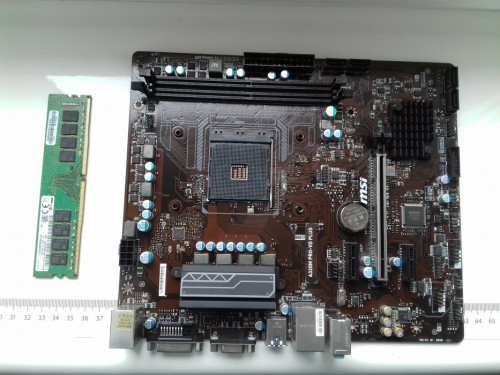 MSI A320M Pro-VD Plus + DDR4 16GB, Sprawne, AM4, DVI, VGA, SATA, USB3.