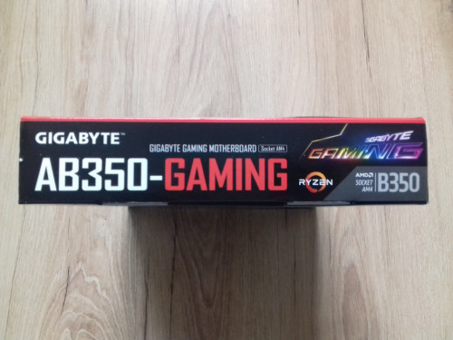 Pudełko od płyty głównej ATX Gigabyte AB350 Gaming, GA-AB350-GAMING, S