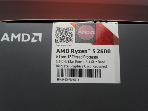 AMD Ryzen 5 2600 + chłodzenie, 6x3,4GHz, AM4,19MB AF