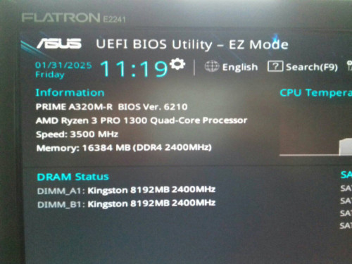 AMD Ryzen 3 PRO 1300 4x3.5GHz AM4, 8MB Sprawny, używany Summit Ridge,