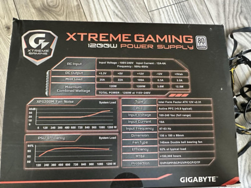 Zasilacz 1200w Gigabyte XP1200M