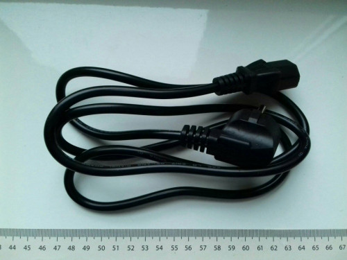 Kabel zasilania 230V 1,5m, 16A, zasilacza PC ATX NOWY TITAN 600W, 3x0,