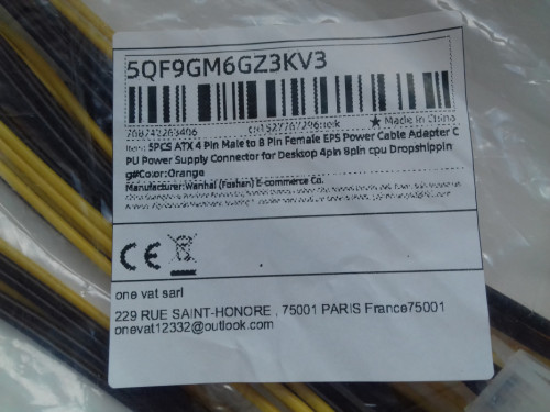 Adapter ATX EPS do MB-CPU z 4Pin męski na 8Pin żeński, EPS przejściówk