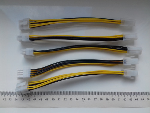 Adapter ATX EPS do MB-CPU z 4Pin męski na 8Pin żeński, EPS przejściówk