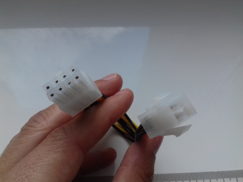 Adapter ATX EPS do MB-CPU z 4Pin męski na 8Pin żeński, EPS przejściówk