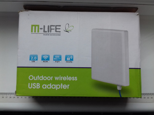 Karta sieciowa WiFi USB antena aktywna zewnętrzna wewnętrzna na kablu