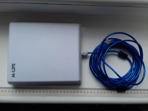 Karta sieciowa WiFi USB antena aktywna zewnętrzna wewnętrzna na kablu