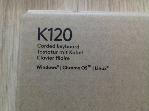 DE Klawiatura USB logitech K120, nowa w opakowaniu 5099206021334, ukła