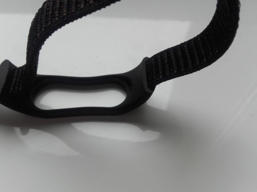 Pasek, Opaska nylonowa dla Xiaomi Mi Band 5, 6, czarny nowy, zamiennik